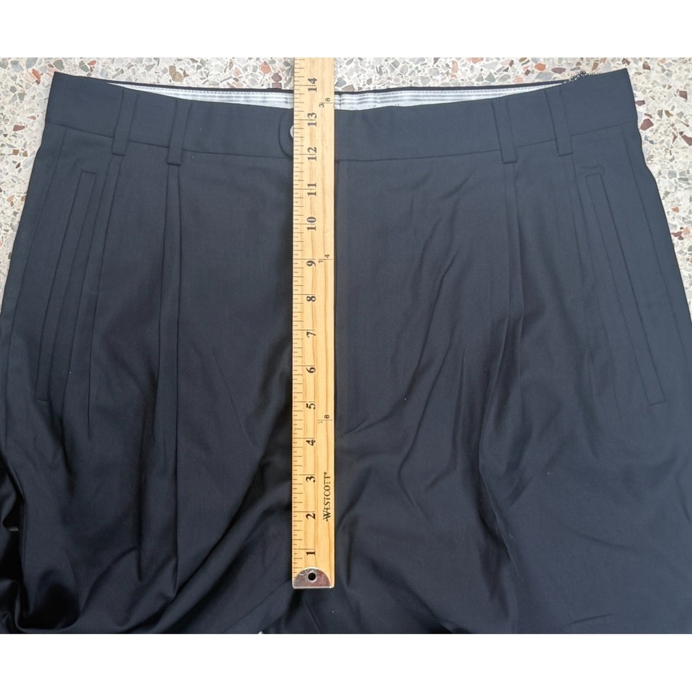 Zanella Jesse Men's 100% Wool Black Dress Pants Made In Italy Size 33 - Picture 8 of 11